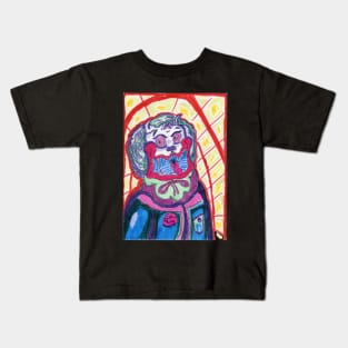 Gothic Bulldog Clown Kids T-Shirt